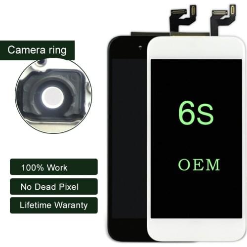 Premium 5PCS For iphone 6S LCD Screen OEM Display With Touch Screen Digitizer No Dead Pixel For iphone LCD Assembly Black&White