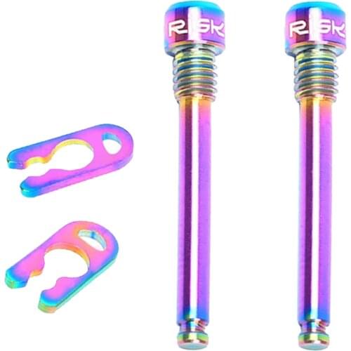 2Pcs MTB Bike Hydraulic Disc Brake Fixed Plugs Bolts Screws M4 for Cycling Bicycle Brake Plugs Brake Parts - Choose of Color