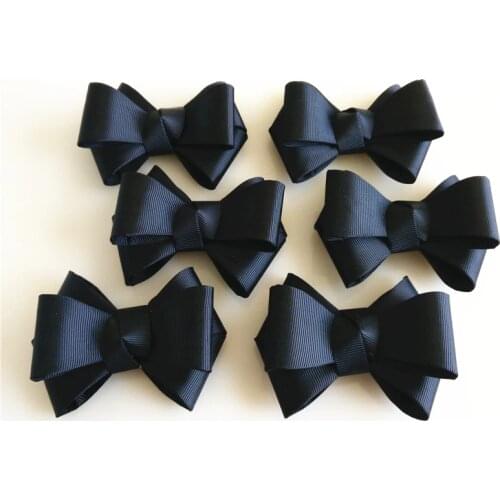 2PCS Fabric Shoes Bow Shoe Charms Shoe Decoration For Women High Heels Shoe Accessoires Bowknot DIY Shoe Charm Black