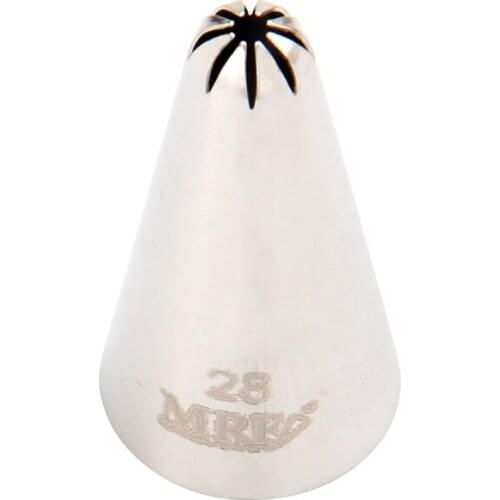 30pcs/Lot)Free Shipping FDA High Quality Stainless Steel 18/8 Cake Decorating Closed Star Piping Nozzle #28