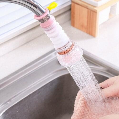 360 Degree Adjustable Water Tap Extension Filter Shower Water Tap Bathroom Faucet Extender Home Kitchen Accessories