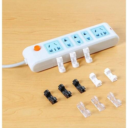 5/10/20 Pcs Wire Cable Clips Organizer Desktop & Workstation Clips Cord Management Holder USB Earphone Data Line Cable Winder