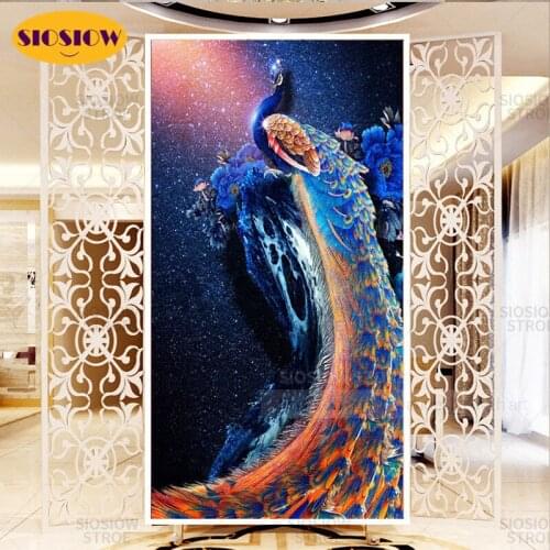 5d Diy Diamond Peony Embroidery Peacock Picture Diamond Painting-peacocks Chinese Cross Stitch Kit Patterns Full Set Decor Room