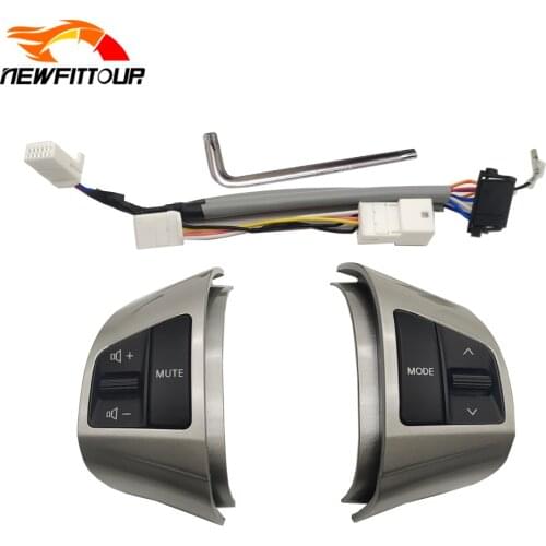 6 Buttons Car Cruise Control Switch Multifunction Steering Wheel Button A Pair With Wire For Hyundai Elantra 2008-2016