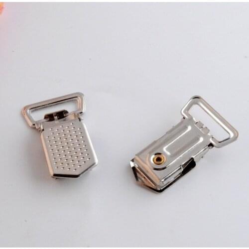 Free Shipping 10PCs Lead Free Metal Suspender Pacifier Clips With Plastic Craft Sewing Tool 41x25mm J3139