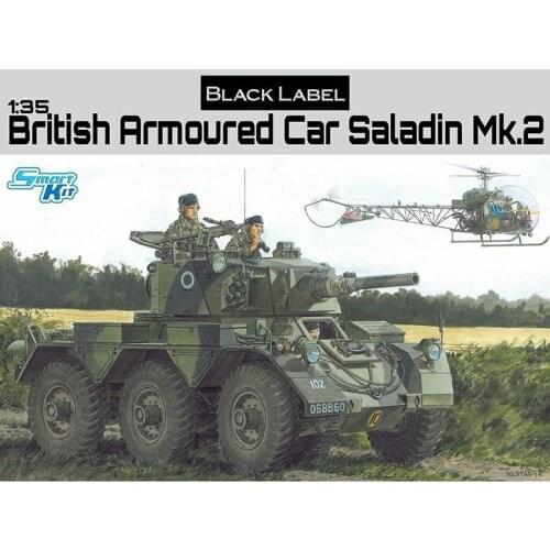 DRAGON 3554 1/35 British Armoured Car Saladin Mk.2 - Scale Model Kit