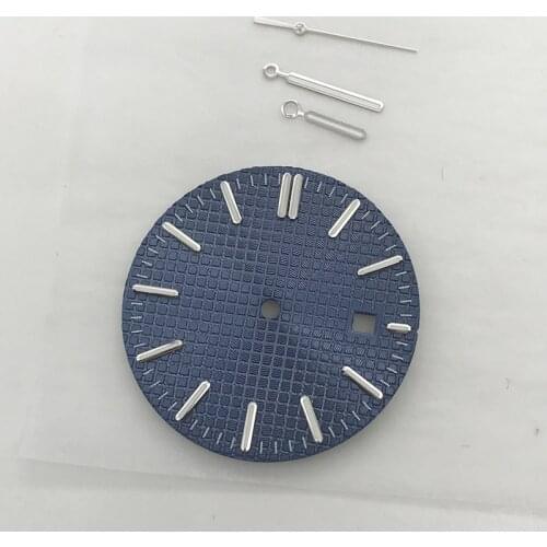 31.7mm Watch Dial with Calendar + Watch Hands Watch Accessories for 2813 8215 Movement