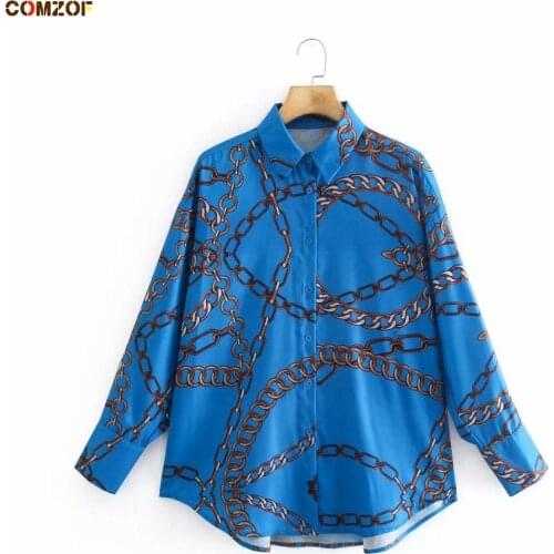 Блузки с принтом COMZOF China At AliExpress