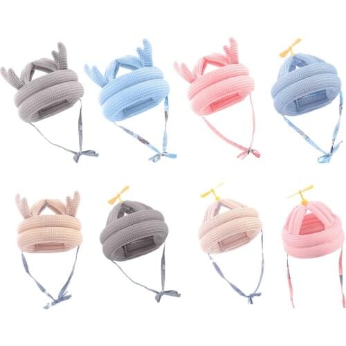 Baby Safety Hat No Bumps Bumper Bonnet Breathable Cotton Anti-Collision Headguard Learn to Walk for Boys Girls
