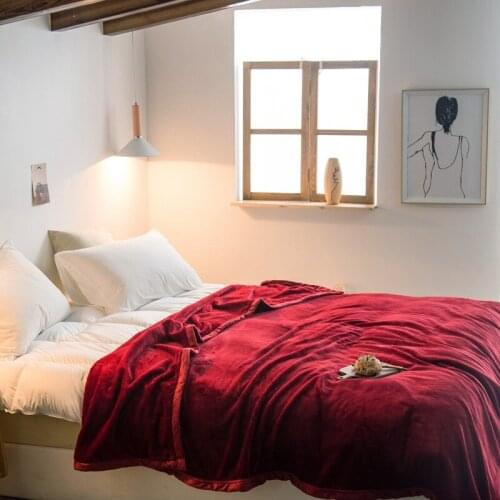 Sofa Coral Fleece Blanket Bedspread Nap Adult Children Baby Blue White Yellow Red Black Brown Purple