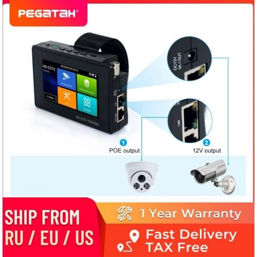 Hot IP CCTV camera tester 4K Portable monitor 8MP AHD TVI CVI CVBS camera cctv tester ipc cftv camera mini monitor tester