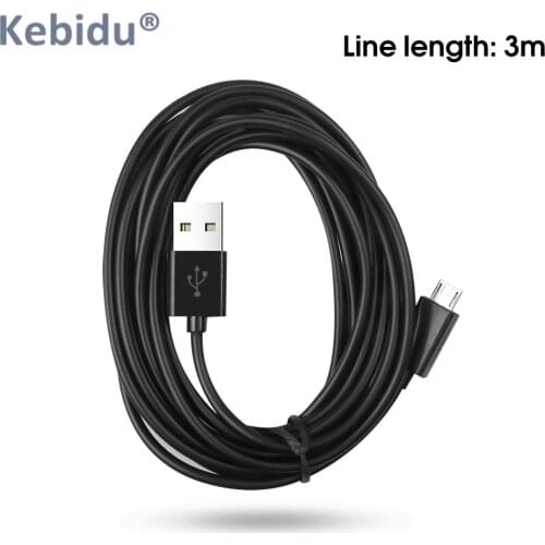 Kebidu 3M Extra Long USB Charger Playing Cable Micro USB Charger Cable for Sony Playstation PS4 Xbox one controller