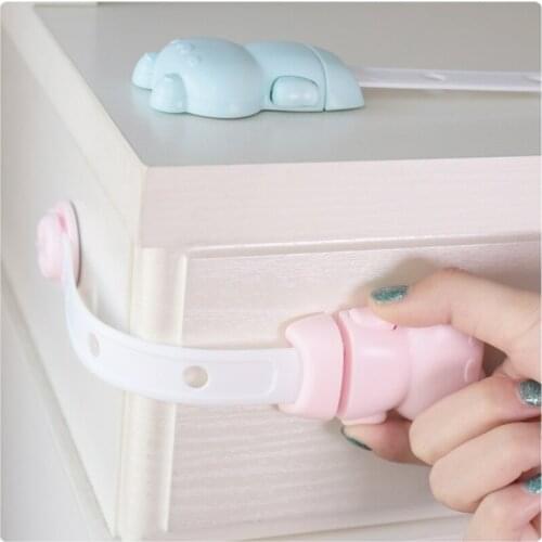 Hot Baby Cute Safety Drawer Anti-clipper Automatic Transformation Cabinet Lock Locks From Children