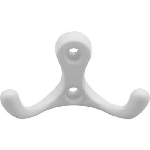 Metal Wall Hanging Coat Hook Black White Hanger Key Chain Coat Coat Hat Door Frame Household Bathroom Hardware Accessories