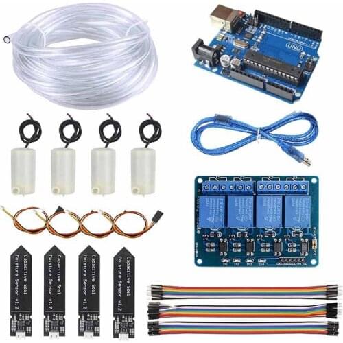 Automatic Irrigation DIY Kit Self-Watering System, Suitable for Garden Plants, Development Board, Soil Moisture Sensor