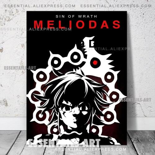 Meliodas Nanatsu No Taizai Anime Poster Canvas Wall Art Painting Decor Pictures Bedroom Study Living Room Home Decoration Prints