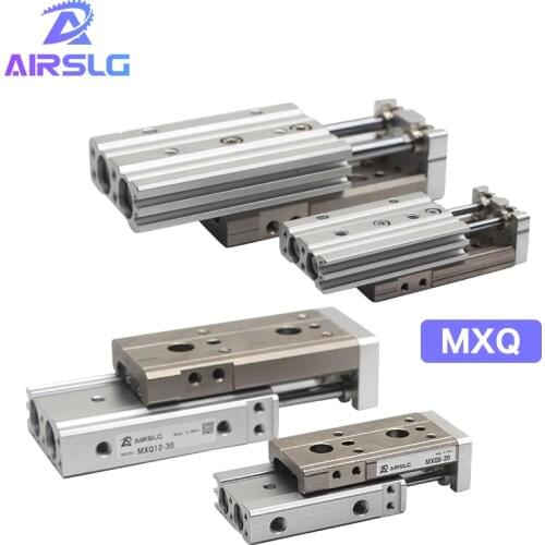 MXS8 MXS6L Air Slide Table MXSMXS8 MXQ6Air Sl dual rod Rail slide air pneumatic cylinder 6 8mm/10 20 30 40 50 75 Built-in magnet