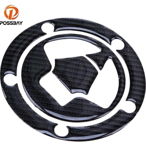 POSSBAY Motorcycle Fuel Tank Cap Sticker Covers Pad For Kawasaki Ninja ZX10R ZX14 ZX6R 650R/1000 Dirt Bike Scooter Protectors
