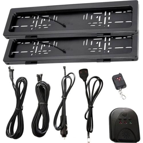 License Plate Frame Roller Shutter Electric Remote Control License Plate Holder for European Standard New Energy Vehicles