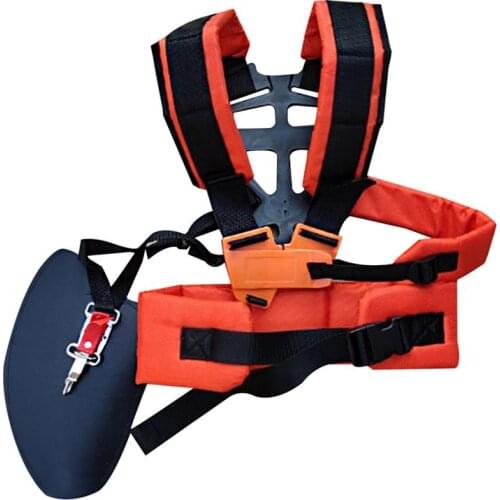Harness Strap Double Shoulder W Shape Harness Strap Labor Saving Strimmer Padded Belt For Brush Cutter Trimmer Garden Pruner