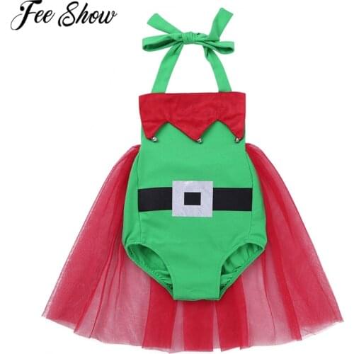 Retail baby christmas rompers newborn girls romper infant clothing baby clothes baby new year costumes for kids