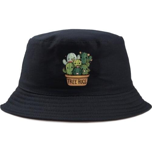 Unisex casual Sun hat Cactus Bucket Hat men women Bob Hip Hop Caps Summer Panama boys fold beach hat FOR GIRL FISHERMAN HAT