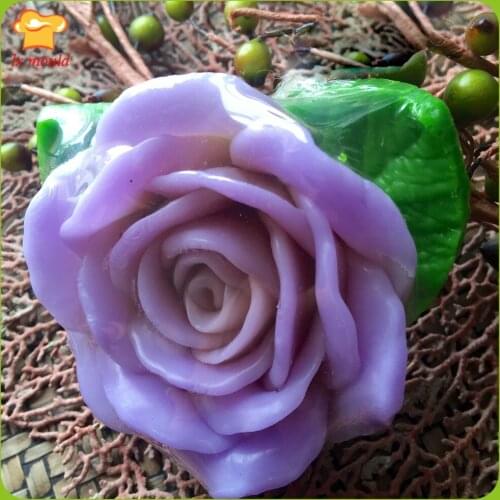 LXYY new 3D rose soap silicon mold candle mold flowers blooming Silicone Tools