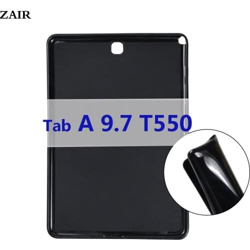 Tab A 9.7 Case For Samsung Galaxy Tab A 9.7 inch SM-T550 T555 Bendable Soft Silicone TPU Protective Shockproof Tablet Cover