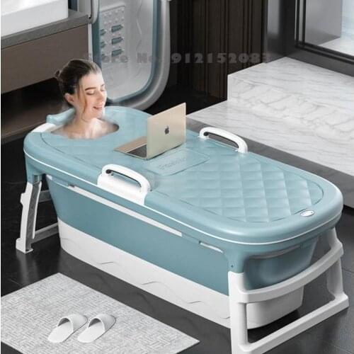 Ruinaiyi Adult Folding Bathtub, Thickened Bathtub, Childrens Swimming Bathtub, Bath Tub, Sitting Bathtub