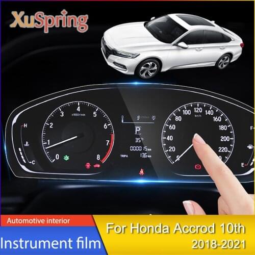 Car Instrument Membrane Protective Film Driving Dashboard HD Flexible Screen Protector For Honda Accord 10th 2018 2019 2020 2021