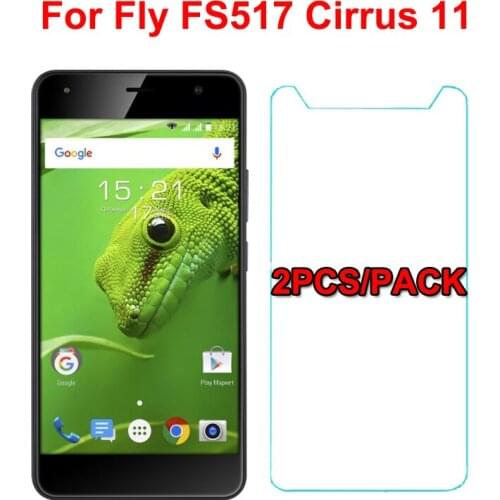 2PCS For Fly Cirrus 11 Fs517 Tempered Glass Screen Protector 2.5D Safety Protective Film on Cirrus11 Fs 517 protector de vidrio