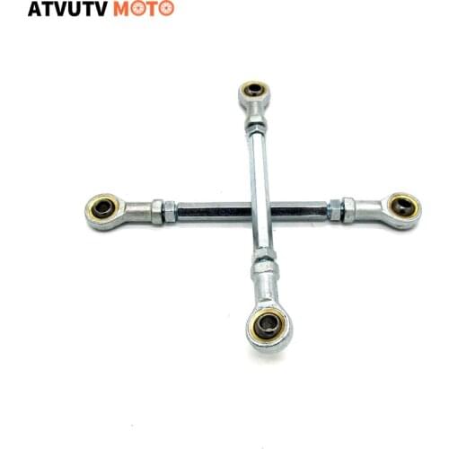 1PAIR 205MM 8mm Steering Tie Rod kit Ball Joint For 49cc Electric Mini Kids ATV Go Kart Buggy Quad Bike Parts