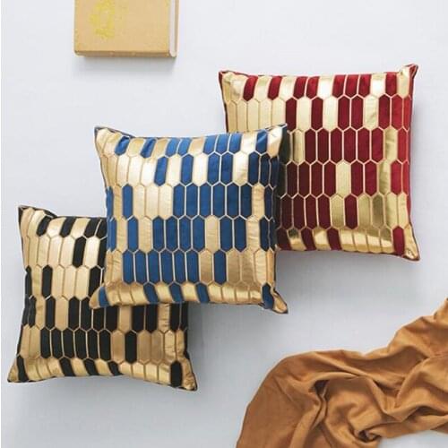 1pc 7 Colors Beehive Design Cushion Cover Throw Pillowcase Sofa Bed Cushions Without Filler 30x50cm 45x45cm