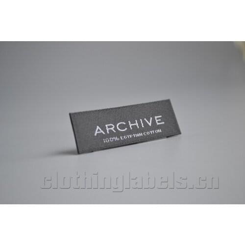 1000 Dry Clean Damask Woven Tag Labels Clothing Garment Label & End Folded