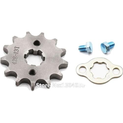 428 13 Tooth 13T Front Counter Engine Sprocket Gear Pit bike ATV 50cc 70cc 110cc 125cc SSR
