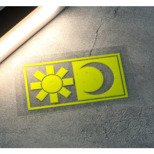 Car Styling Exterior Decorate Accessory Sticker Auto Motocross Helmet Decal for GP Rossi Sun Moon