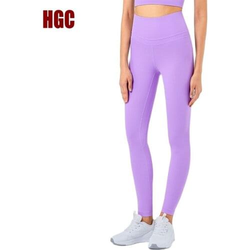 Naked Feel Yoga Pants Women GYM Capri Fitness Legging High Waist Pocket Trousers Elastic Squat Proof Butt Lifting Sport Tights
