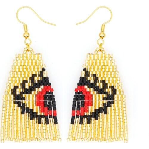 Go2boho 2020 Earrings For Women Aretes De Mujer MIYUKI Earring Evil Eye Femme Boho Handmade Loom Beads Jewelry Gift