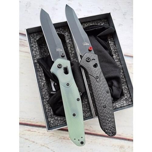 JUFULE CEO Recommend Real D2 Steel 940 Jade G10 Handle Mark M4 Carbon Fibre Mark M390 Camping Pocket Outdoor Tool Folding Knife
