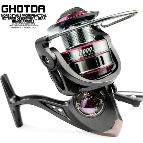 GHOTDA 5.2:1 Fishing Reel 1000 2000 3000 4000 5000 6000 Spinning Fishing Reel 13BB Saltwater Fishing Reel Wheel