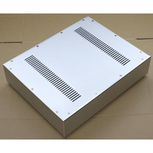 KYYSLB DIY AMP 430*92*340mm WA52 Full Aluminum Amplifier Chassis Pre-amplifier Tube Amp Amplifier AMP Enclosure Case DIY Box