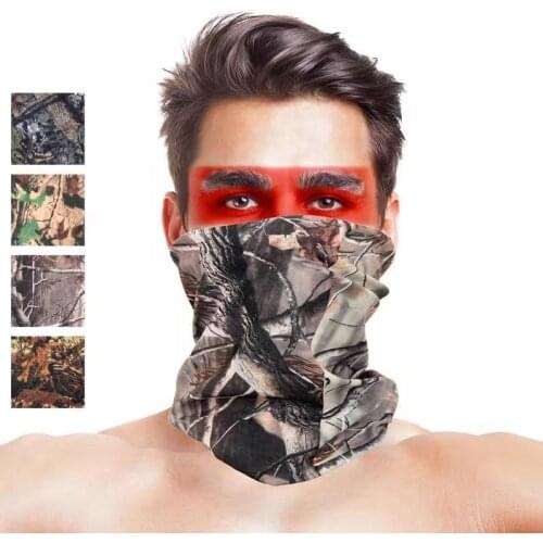 Camouflage Variety Tube Face Mask Scarf Headband buffe Solid Color Outdoor Cycling Fishing Bandanas Men Women Moto Bicycle Hijab
