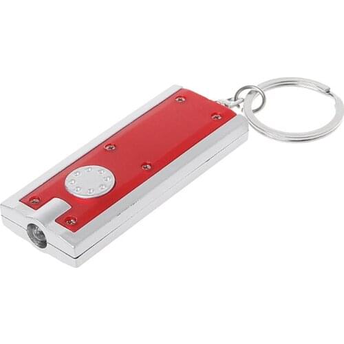 Mini Super Bright Light LED FlashLight Plastic Single File Flashlights with Keychain