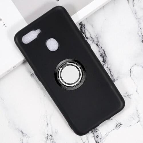 For OPPO A12 CPH2083, CPH2077 A5s CPH1909 Back Ring Holder Bracket Phone Case Smartphone TPU Soft Silicone Cover
