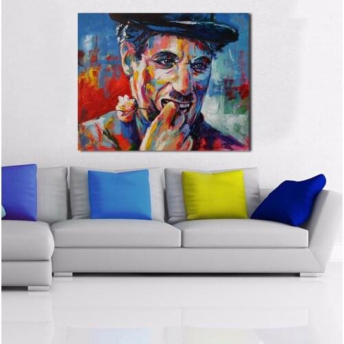 JQHYART Wall Pictures For Modern Living Room Laughing In Action Painting No Frame Wall Art Canvas Home Decor