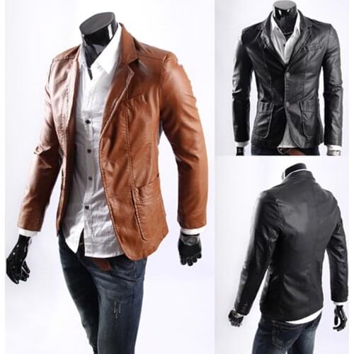 Big Size 2021 New Style mens leather jackets slim mens male outerwear leather clothing Coat Size M-7XL