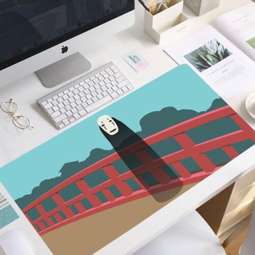 New Anime Spirited Away Office Mice Mouse Pad Mat Carpet Gamer Soft Mouse Pad Large laptop Mouse Pad keyboard manga mouse pad