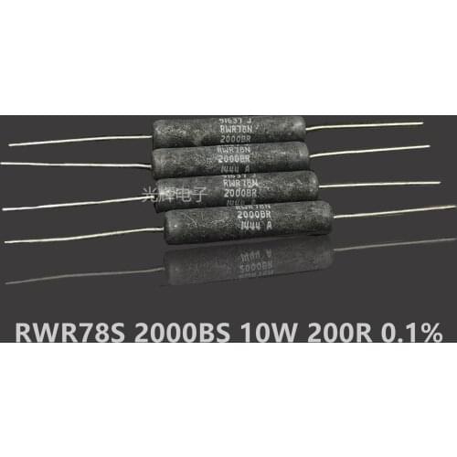 Original new 100% military regulation winding non inductive black precision resistor RWR78N 200R 10W 0.1% (Inductor)