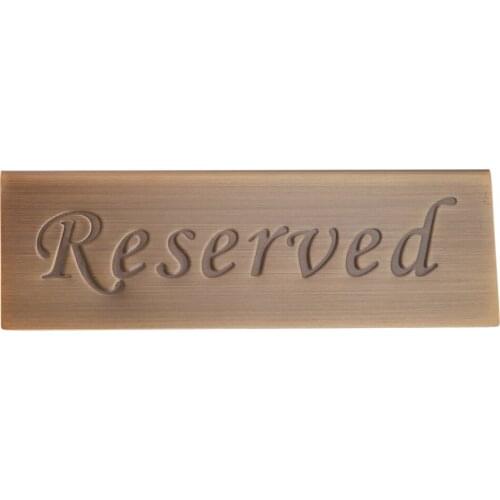 Reserved Wedding Table Signs - Freestanding Table Signs for Wedding Party Banquet - Stainless Steel