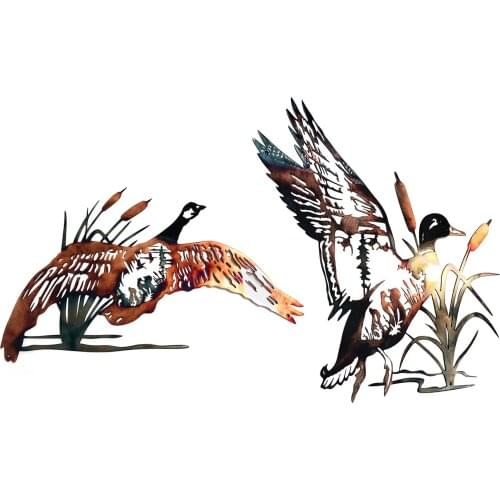 Lifelike Animal Metal Crafts Garden Silhouettes Indoor Outdoor Decoration metal mural wall carving Metal Wall Ornament